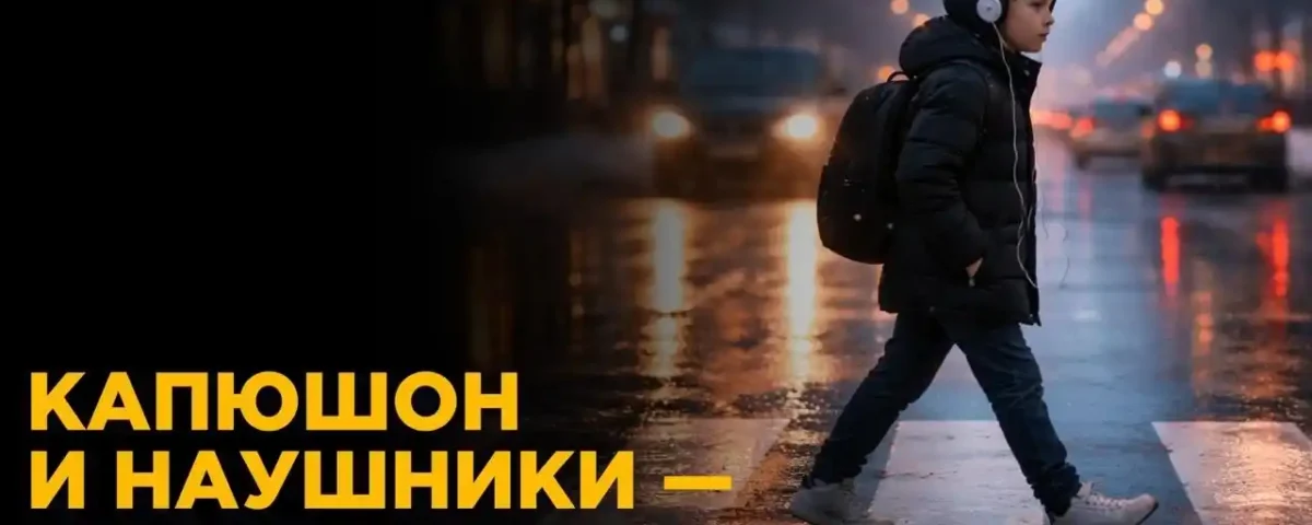 Как обезопасить ребенка если он ходит по улице в капюшоне и наушниках?