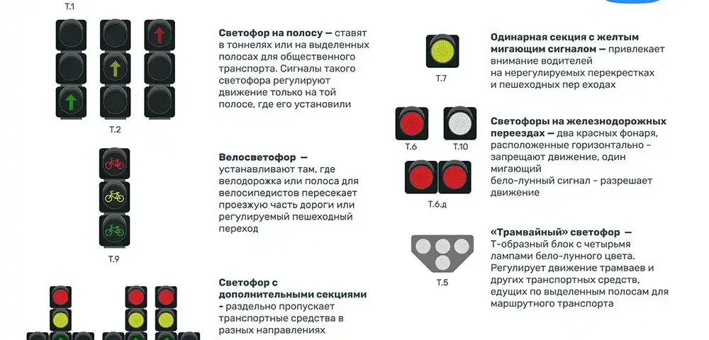 Светофоры: виды и функции на дорогах